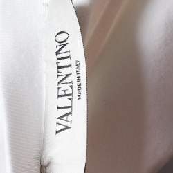 Pre Owned Valentino White Jersey VLTN Star Print T-Shirt M