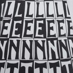 Pre Owned Valentino White Jersey Tower Logo Print T-Shirt L