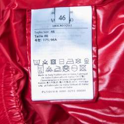 Pre Owned Valentino Black Synthetic Duvet Couture Padded Hooded Jacket L