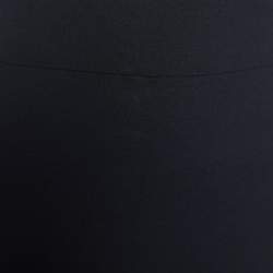Pre Owned Valentino Black Wool Blend A-Line Skirt L