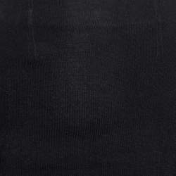 Pre Owned Valentino Black Knit Pencil Skirt S