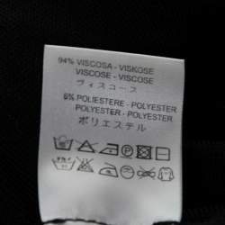Pre Owned Valentino Black Knit Pencil Skirt S