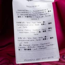 Pre Owned Valentino Pink Printed Silk Chiffon Maxi Dress M