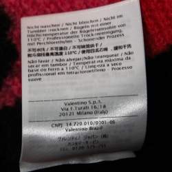 Pre Owned Valentino Multicolor Polka-Dot Patterned Wool Carmen Sweater L