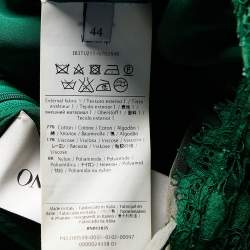 Pre Owned Valentino Green Lace Long Sleeve Jumpsuit M