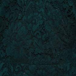 Pre Owned Valentino Dark Green lace Sleeveless Midi Dress L