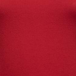 Pre Owned Valentino Red Eyelet Knit Wool Bow Detail Long Sleeve Sweater S