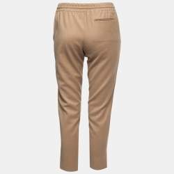 Pre Owned Valentino Beige Wool Tailored Joggers S