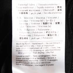 Pre Owned Valentino Black Stretch Jersey Leggings M