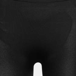 Pre Owned Valentino Black Stretch Jersey Leggings M