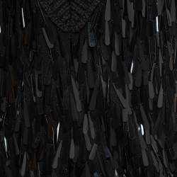 Valentino Black Sequin Embellished Wool Sweater Vest S