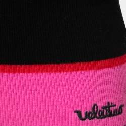 Valentino Fuchsia Pink Intarsia Wool Blend Jumper S