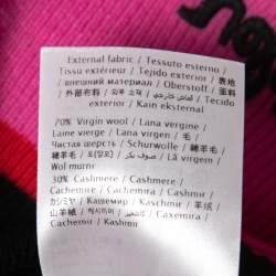 Valentino Fuchsia Pink Intarsia Wool Blend Jumper S