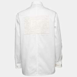 Valentino White Cotton Patched-Pockets Jacket S