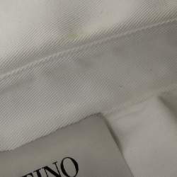 Valentino White Cotton Patched-Pockets Jacket S
