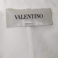 Valentino White Cotton Patched-Pockets Jacket S