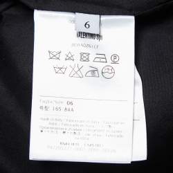 Valentino Black Wool & Silk Midi Skirt M