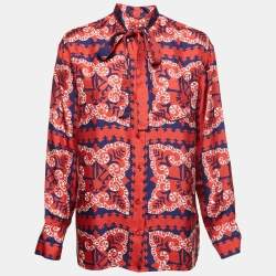 Valentino Bandana-print Cotton Shirt