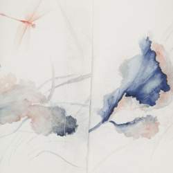 مملوكة مسبقًا Valentino Blue Printed Silk Chiffon Button Front Shirt M