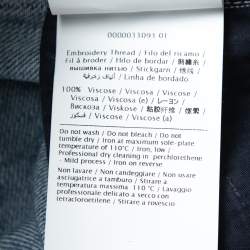 Pre Owned Valentino Light Blue Denim Butterfly Patched Fringed Jeans S Waist 26"