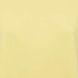 Pre Owned Valentino Yellow Knit & Lace Contrast Top XL