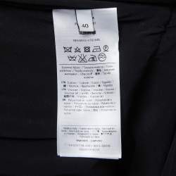 Pre Owned Valentino Black Lace Long Sleeve Midi Dress S