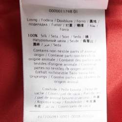 مملوكة مسبقًا Valentino Red Crepe Long Sleeve Belted Midi Dress L