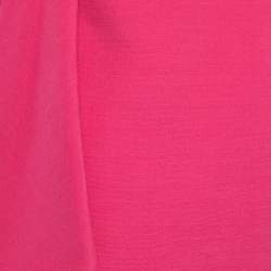 Pre Owned Valentino Pink Crepe Pleated Mini Skirt S