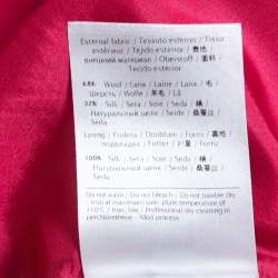 Pre Owned Valentino Pink Crepe Pleated Mini Skirt S