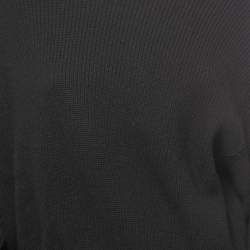 Pre Owned Valentino Black Wool & Cashmere Balloon Sleeve Sweater M