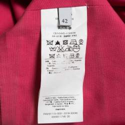 Pre Owned Valentino Techno Couture Pink Cotton Bow Detailed Sleeveless Mini Dress M 