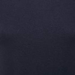 Pre Owned Valentino Navy Blue Wool Crew Neck Sweater M