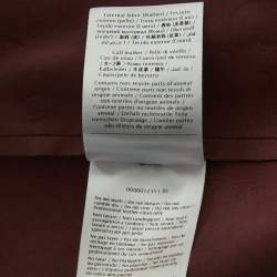 Pre Owned Valentino Burgundy Patent Leather Open Front Long Trench Coat M