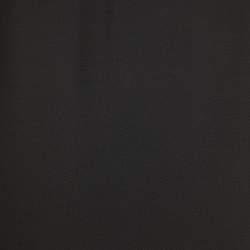 Pre Owned Valentino Black Wool Blend Lace Trimmed Turtle Neck Mini Dress XL
