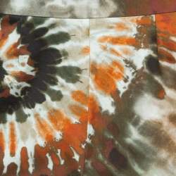 Pre Owned Valentino Sub-Zero Couture Multicolor Tie-Dye Print Cotton Mini Skirt S
