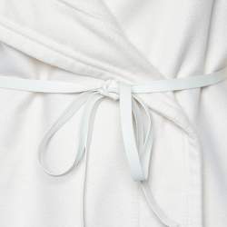 Valentino Cream Wool Belted Double Breasted Coat M