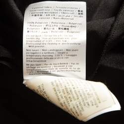 Pre Owned Valentino Black Pleated Crepe Midi Skirt S