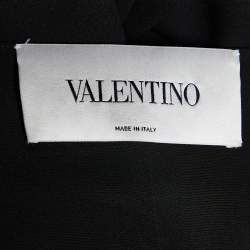 Valentino Black Silk Crepe Sleeveless Maxi Dress M
