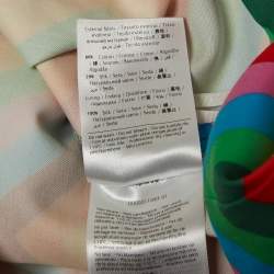 Valentino Multicolor Rainbow Chevron Striped Cotton Baladera Shorts S