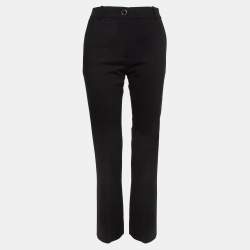Valentino Black Wool Flared Trousers S