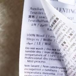 Pre Owned Valentino White Boucle V-Neck Cape S