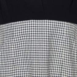 Pre Owned Valentino Boutique Vintage Black Wool Midi Dress XL