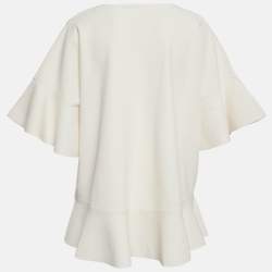 Valentino Off-White Knit Oversized Top M 
