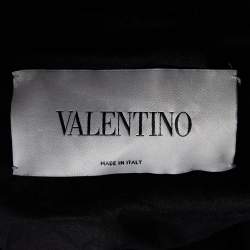 Valentino Black Suede Stud Embellished Jacket M
