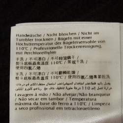 Pre Owned Valentino Black Wool & Cashmere Knit Turtle Neck Top M