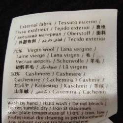 Pre Owned Valentino Black Wool & Cashmere Knit Turtle Neck Top M