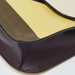 Pre Owned Valentino Multicolor Leather Small Colorblock Rockstud Glam Lock Flap Bag