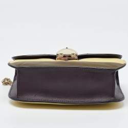 Pre Owned Valentino Multicolor Leather Small Colorblock Rockstud Glam Lock Flap Bag