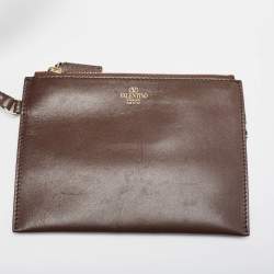 Pre Owned Valentino Black/Off White Iconographe Canvas and Leather Small Le Troisième Tote