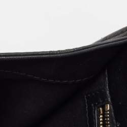 Pre Owned Valentino Black Leather Medium Rockstud Glam Lock Flap Bag